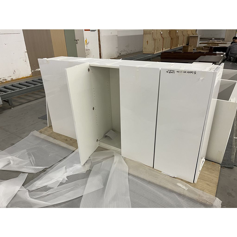 Custom Modern Shaker Matte Lacquer Kitchen Cabinets with Island for Apartments & Homes