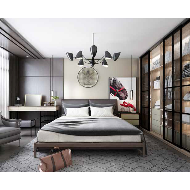 Custom Made Wardrobe Modern Sliding Door Closet for Home Bedroom Storage