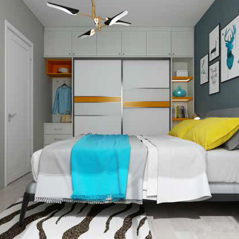 Modern Customized Wardrobe Wooden Closet for Bedroom Furniture Storage