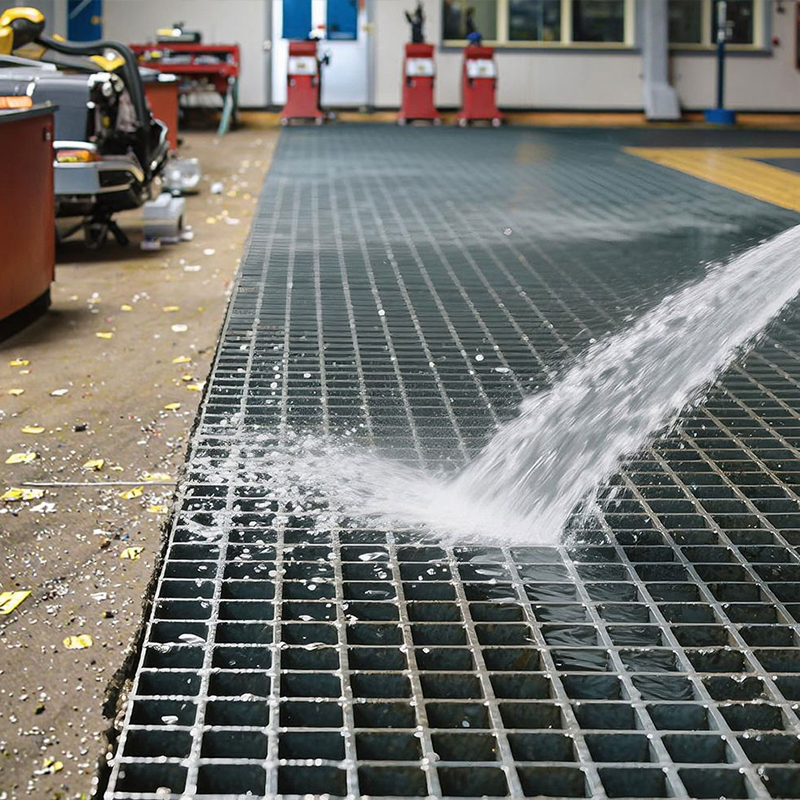 High Quality Ground Grating Durable Steel or Aluminum Grates for Car Detailing / Repair Industrial Construction Walkways and Drainage