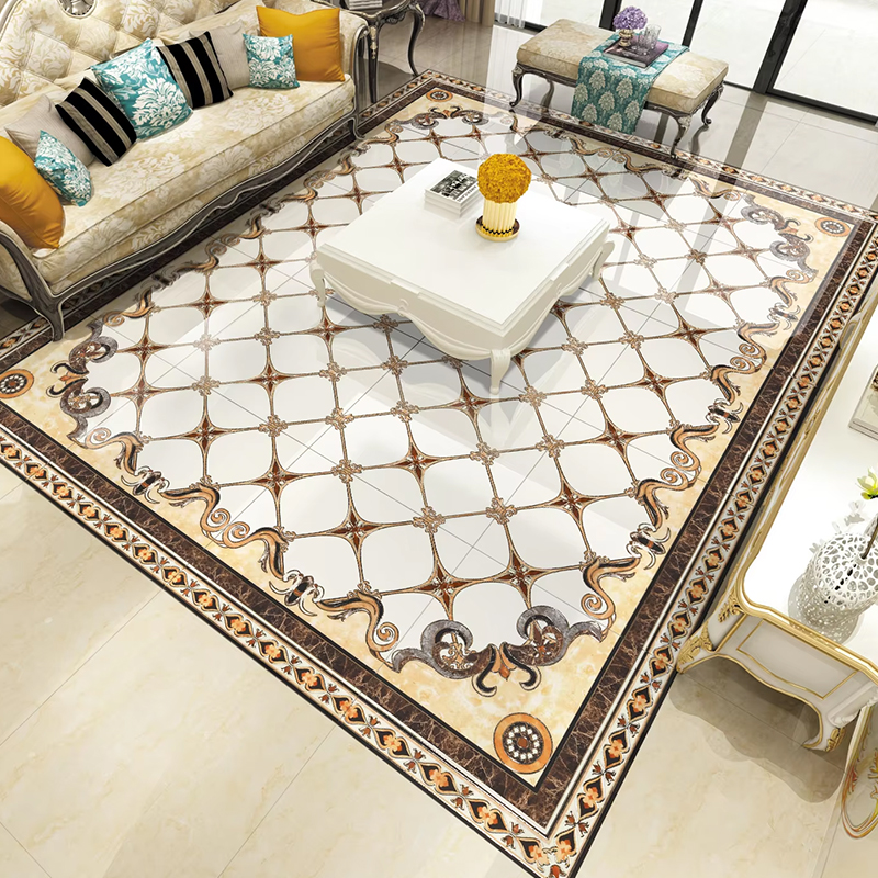 Custom High End Waterjet Parquet Flooring Luxury Solid Wood Flooring for Home Villas and Commercial Spaces