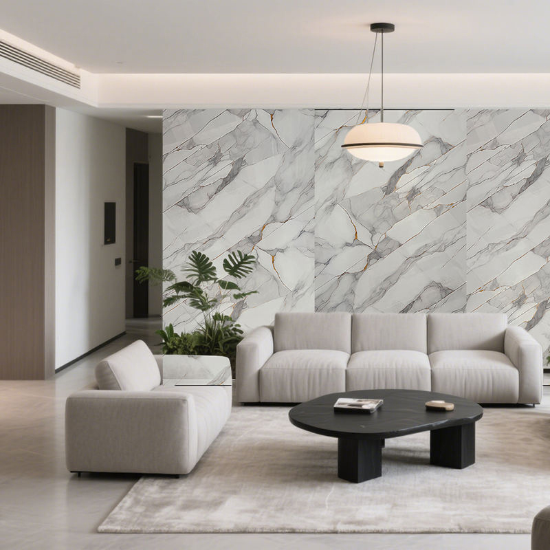 Custom Marble Background Wall Panels for Interior Decoration