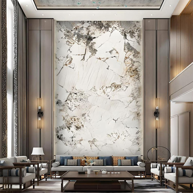 Custom Marble Background Wall Panels for Interior Decoration