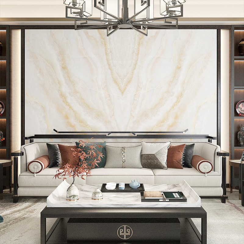 Custom Marble Background Wall Panels for Interior Decoration