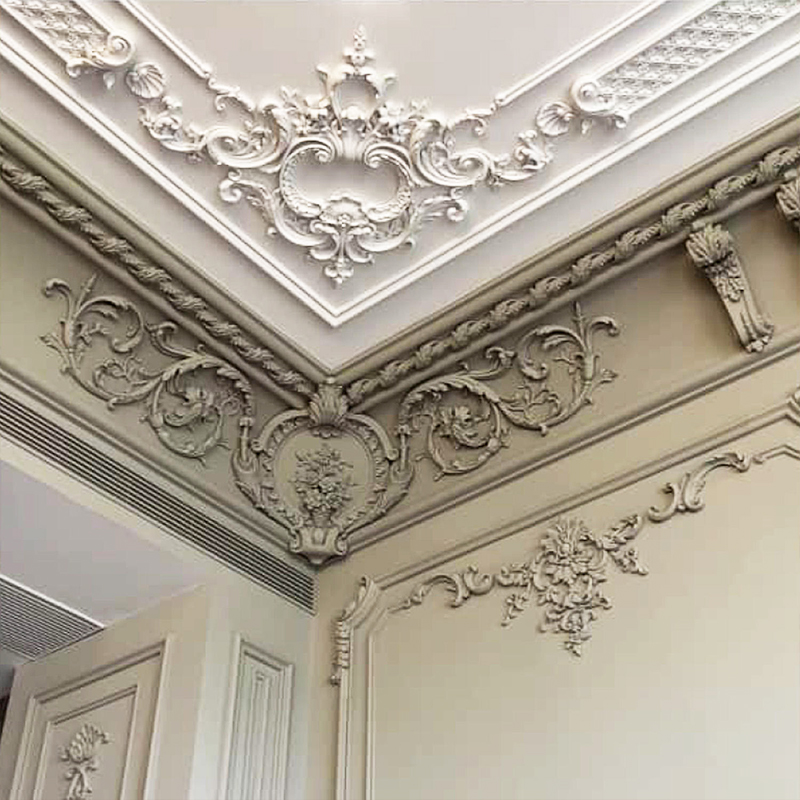 3D Sculpted Wall Panels, Artistic Raised and Recessed Decorative Modules for Interior Feature Wall Design