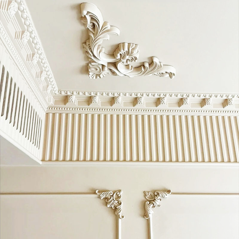 3D Sculpted Wall Panels, Artistic Raised and Recessed Decorative Modules for Interior Feature Wall Design
