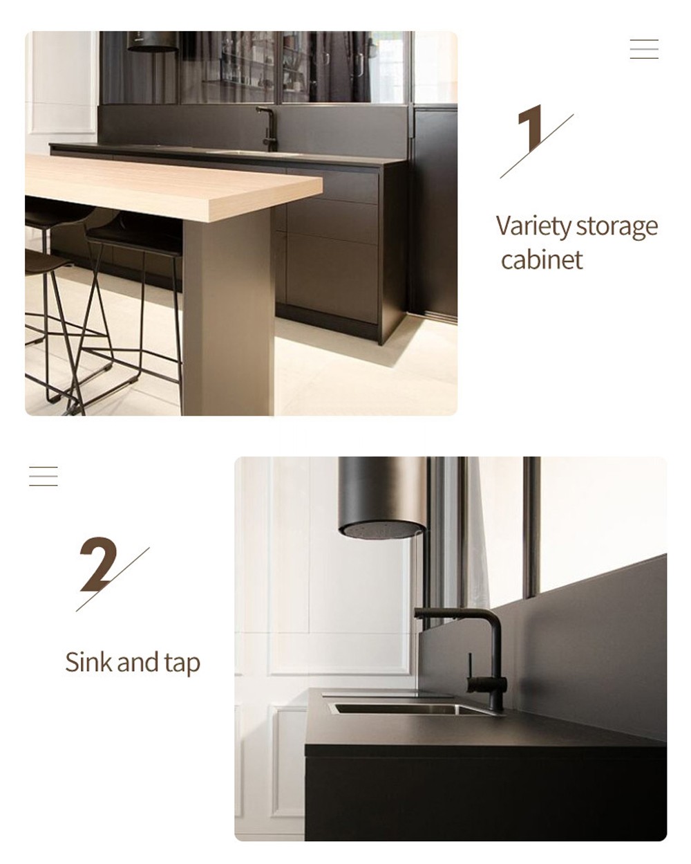 Modern designUV lacquer with HDF kitchen cabinets GK1173