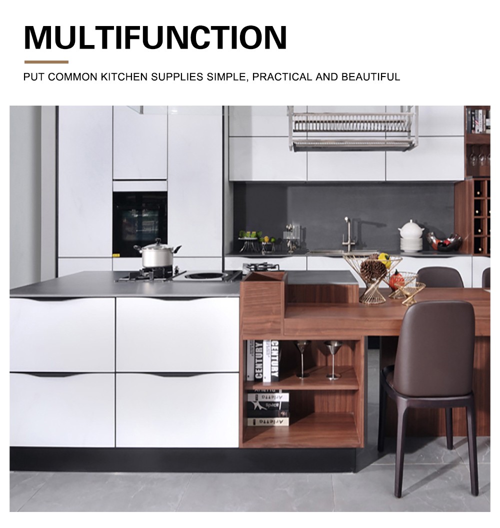 Modern style kitchen Melamine with particle board-GK-258