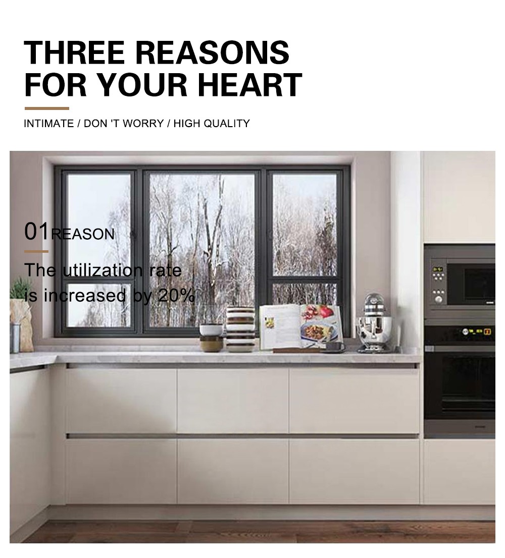 Modern style melamine with particle board open kitchen-GK-548