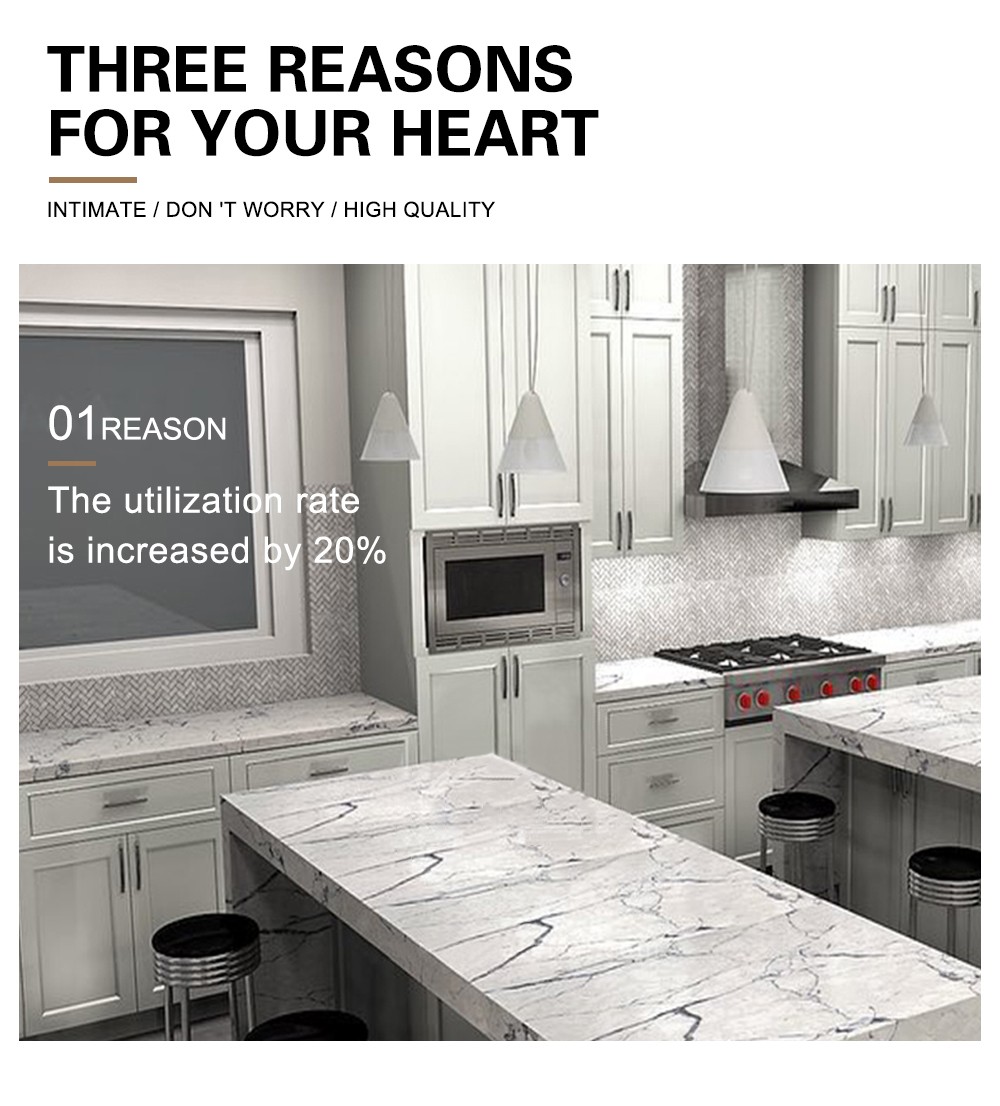 Nordic style Classical style kitchen PVC with HDF GK-1165