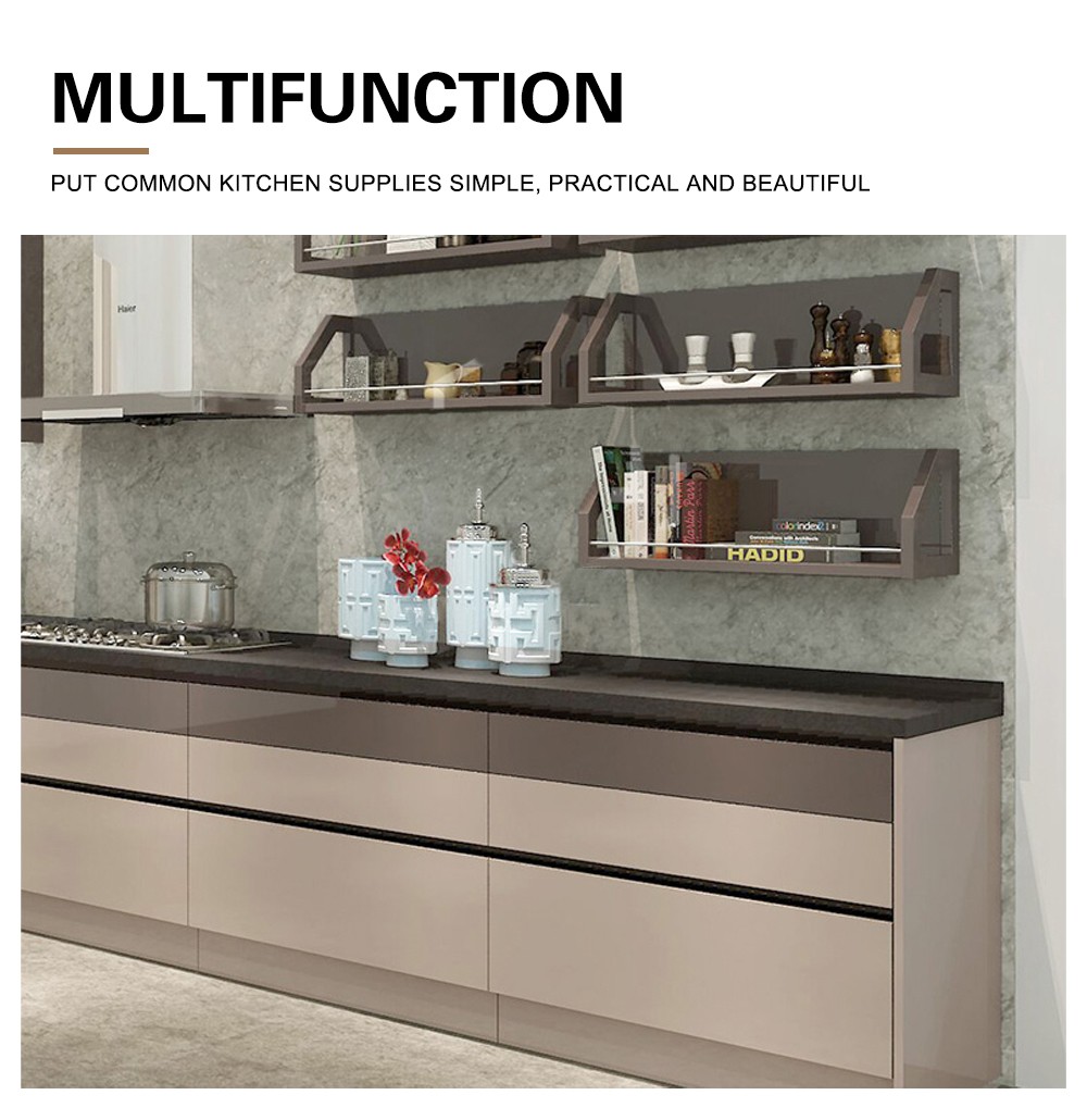 Simple design UV lacquer with HDF kitchen-GK-438