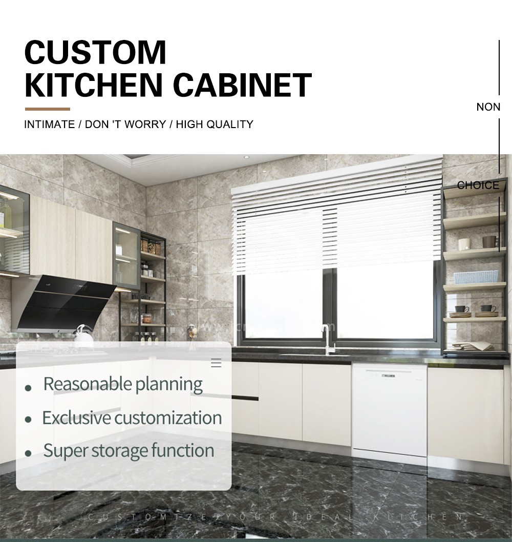 2020 Hot sale Melamine with particle board Modern kitchen-GK-011