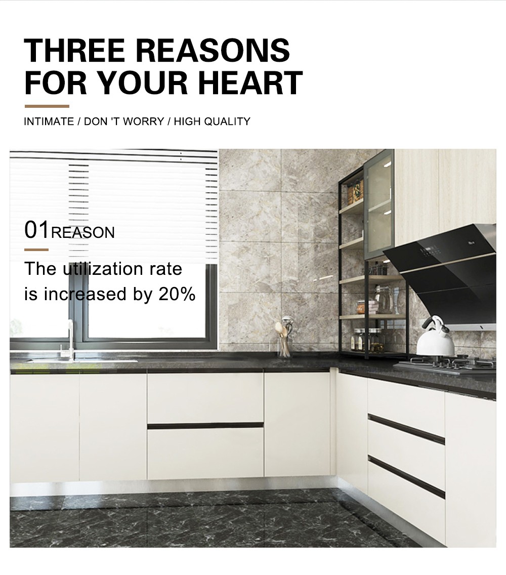2020 Hot sale Melamine with particle board Modern kitchen-GK-011