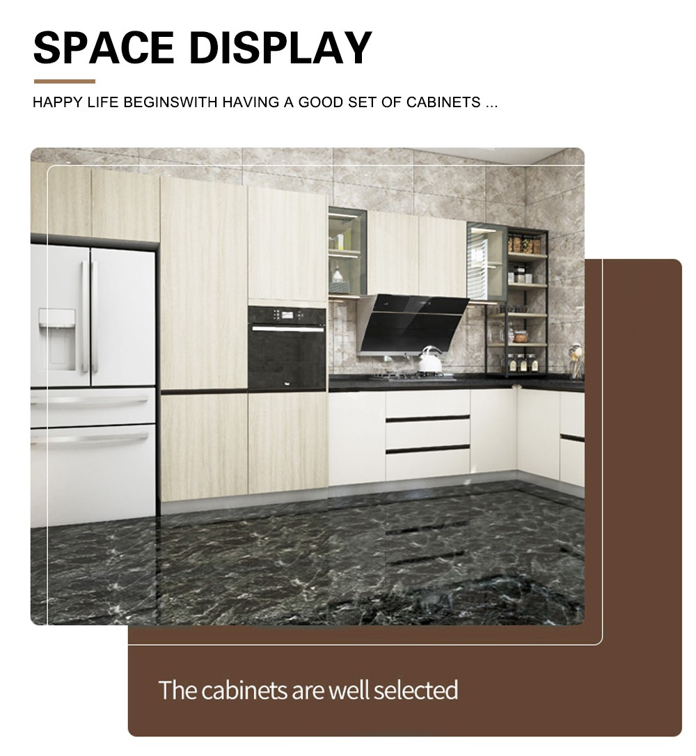 2020 Hot sale Melamine with particle board Modern kitchen-GK-011