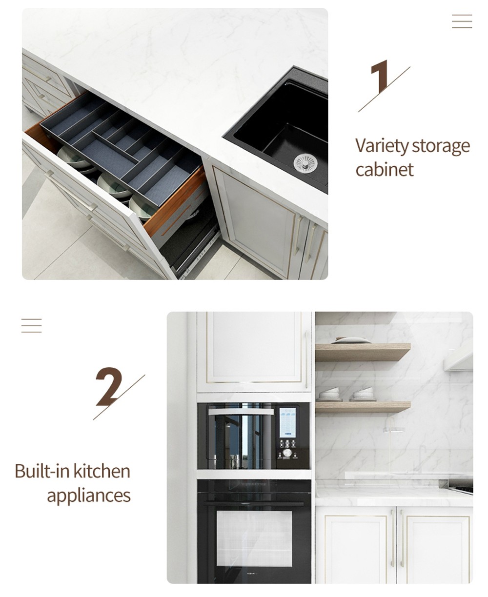 2020 Hot sale Modern Melamine with particle board Kitchen cabinet-GK-015