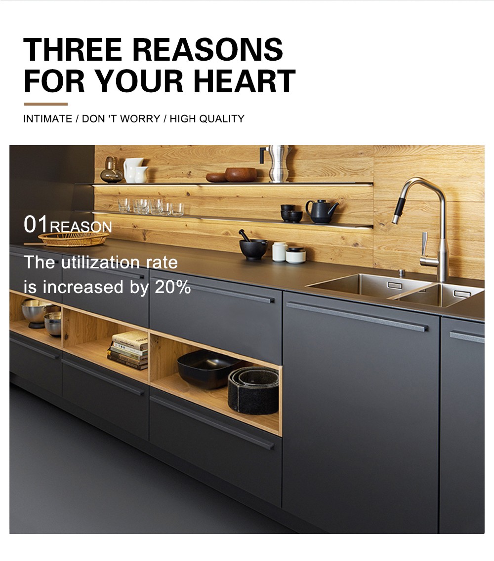 2020 Hot sale Modern UV Lacquer with plywood Kitchen cabinet-GK-005