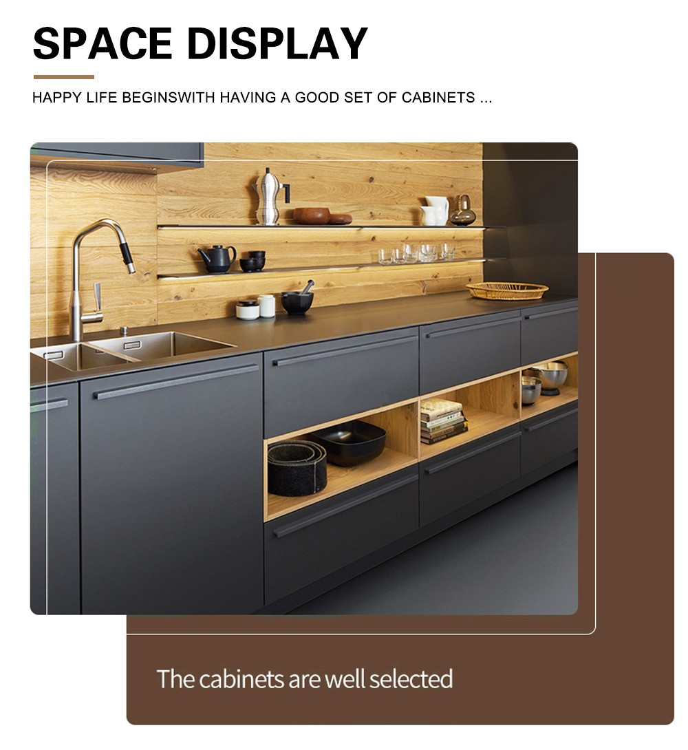 2020 Hot sale Modern UV Lacquer with plywood Kitchen cabinet-GK-005