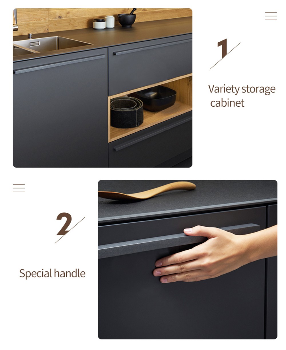 2020 Hot sale Modern UV Lacquer with plywood Kitchen cabinet-GK-005