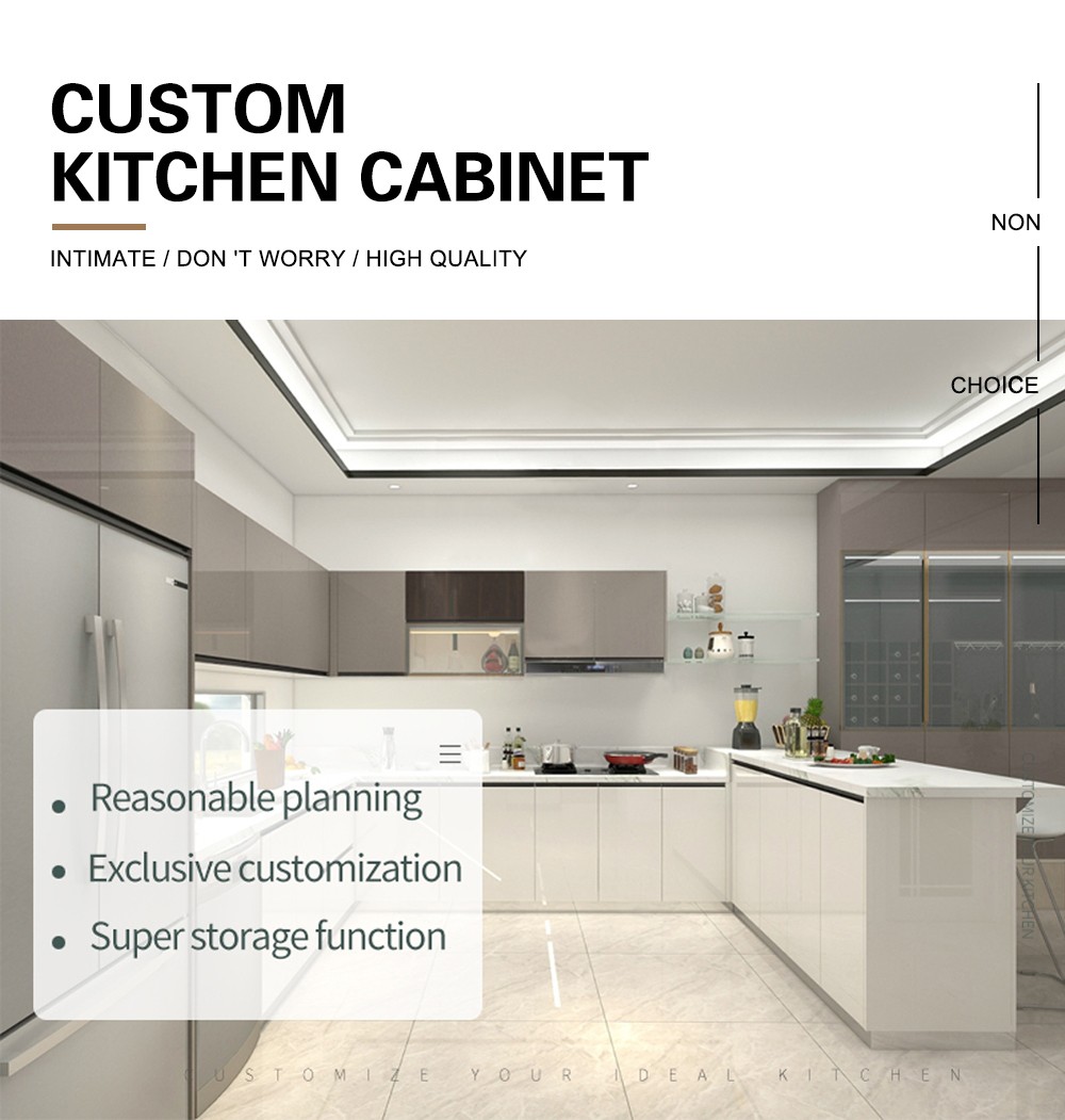 2020 Hot sale UV Lacquer with HDF Modern Kitchen cabinet-GK-004