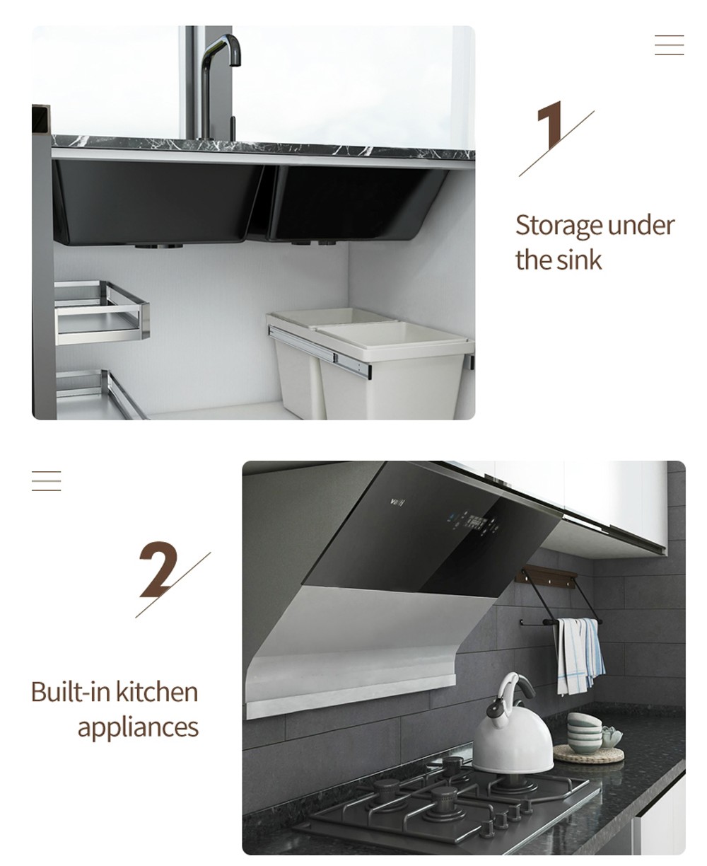 2020 Hot sale UV Lacquer with HDF Modern kitchen-GK-013
