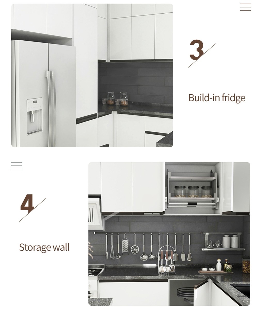 2020 Hot sale UV Lacquer with HDFModern kitchen-GK-012