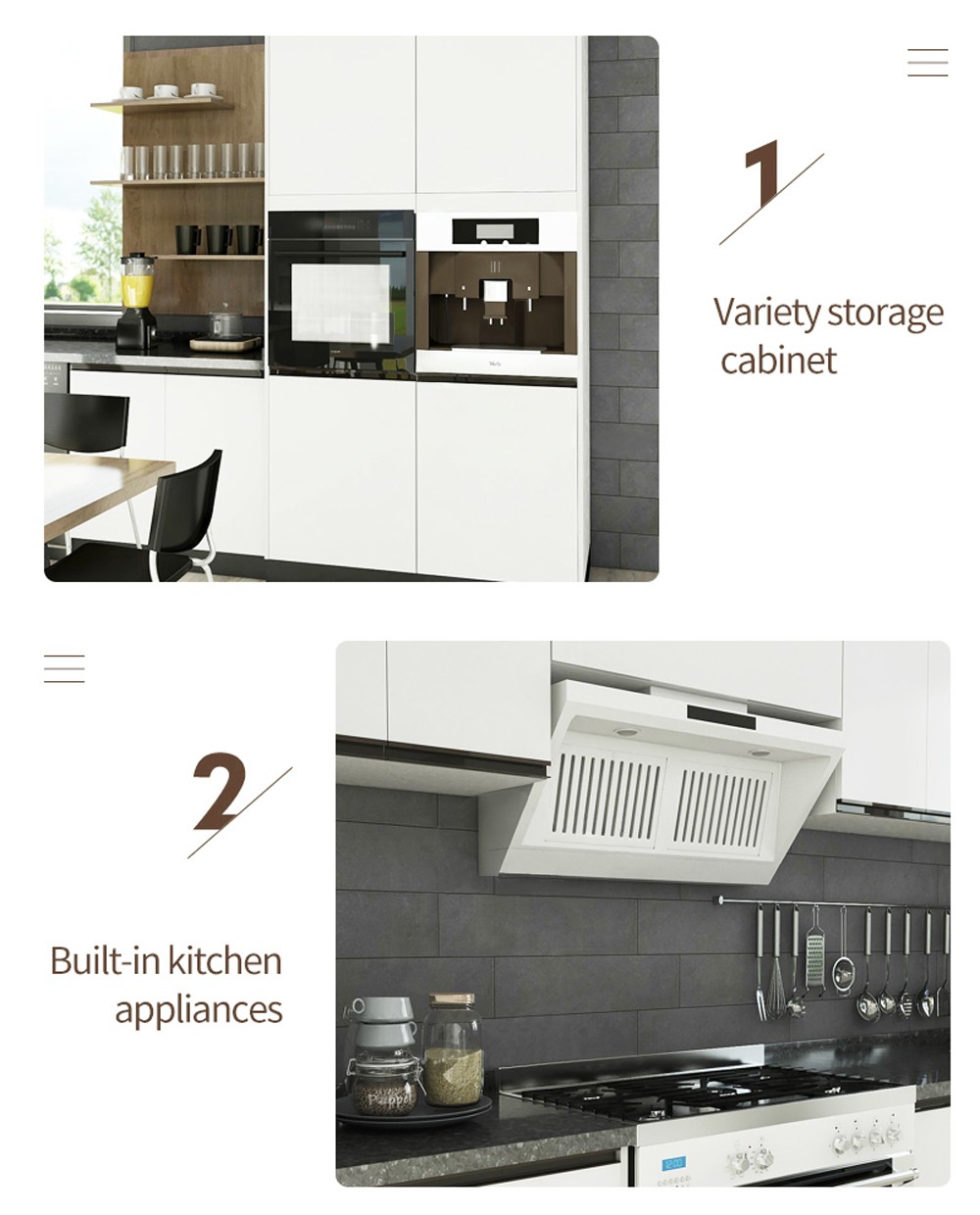 2020 Hot sale UV Lacquer with HDFModern kitchen-GK-012