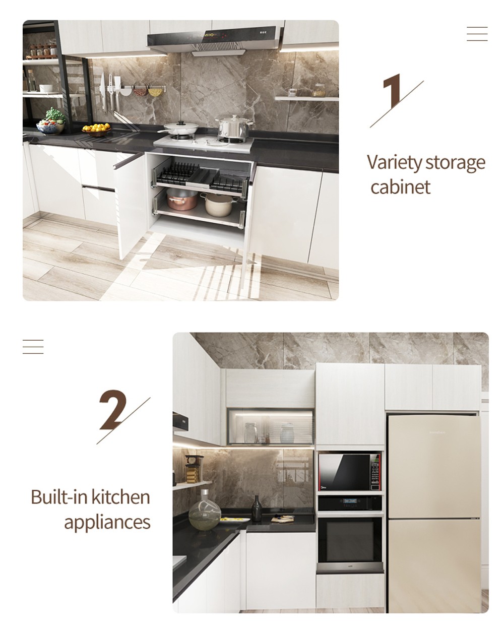 2020 Modern UV Lacquer with HDF Kitchen cabinet-GK-001