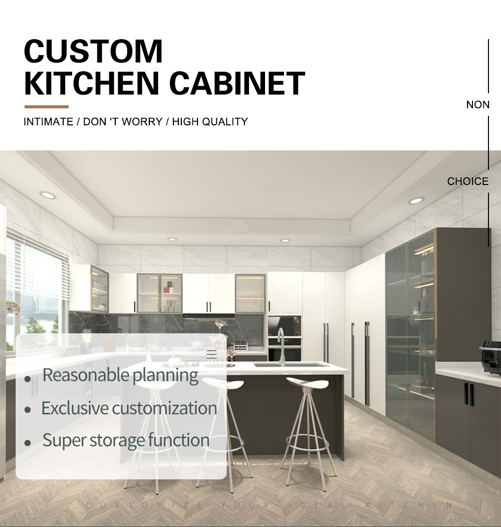 2020 UV lacquer Modern Kitchen cabinet-GK-003