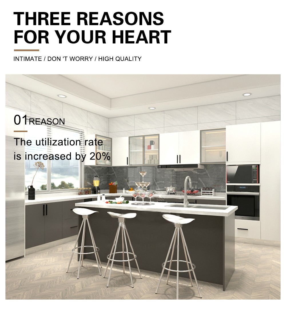 2020 UV lacquer Modern Kitchen cabinet-GK-003