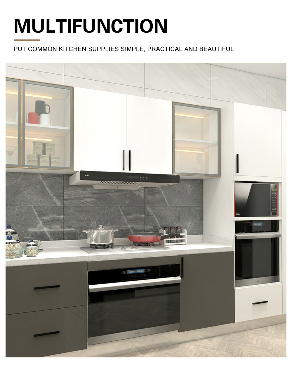 2020 UV lacquer Modern Kitchen cabinet-GK-003