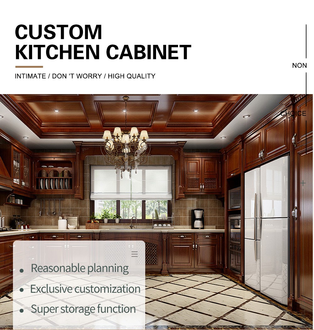 American style Clasic style PVC with HDF kitchen-GK-555