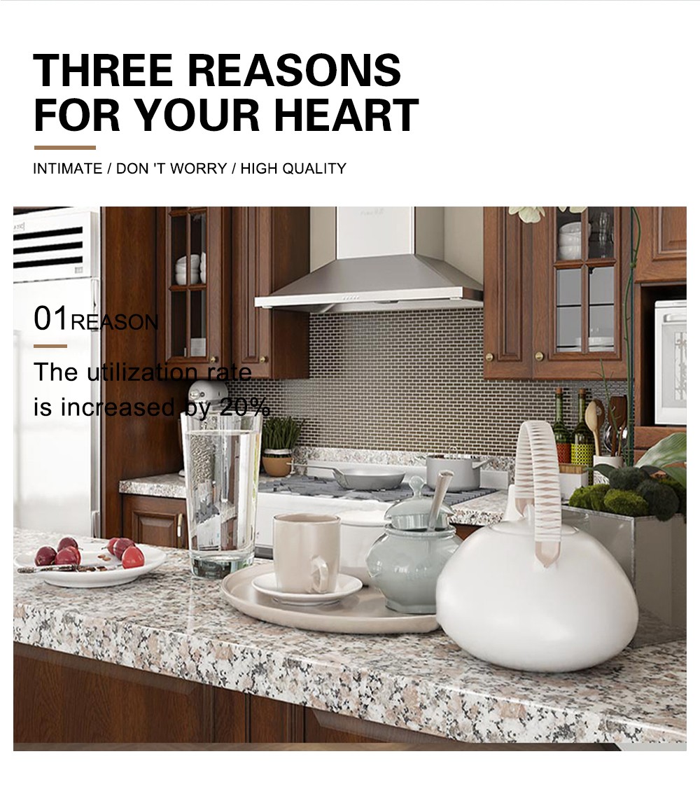 American style classical kitchen PVC with HDF-GK-305