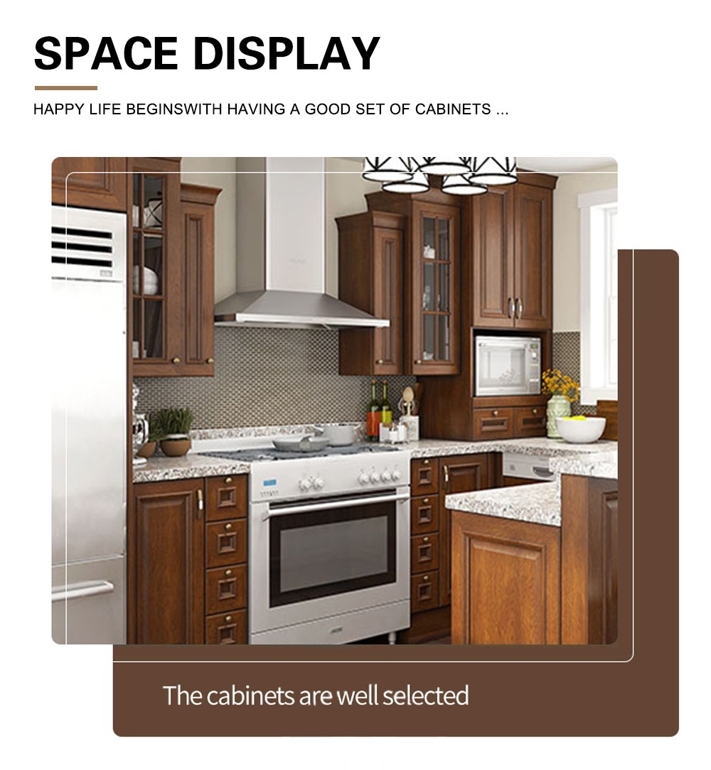 American style classical kitchen PVC with HDF-GK-305