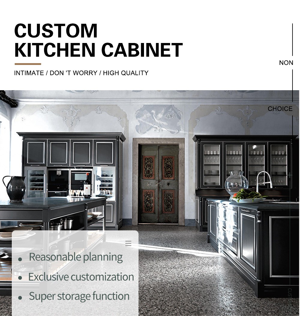 American style classical PVC with HDF kitchen GK-530
