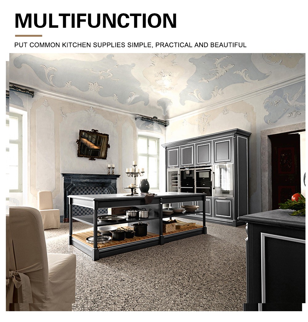 American style classical PVC with HDF kitchen GK-530