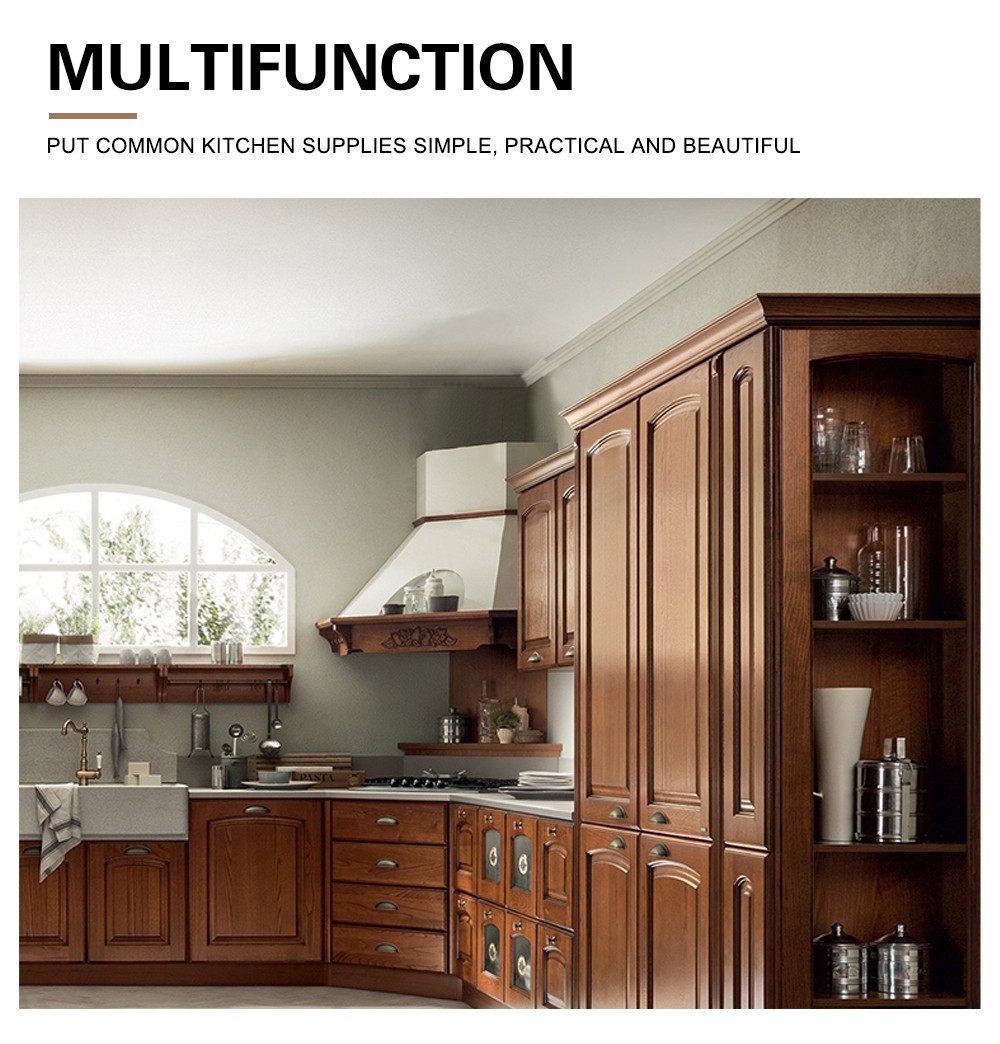 American style Classical style PVC with HDF kitchen-GK-763