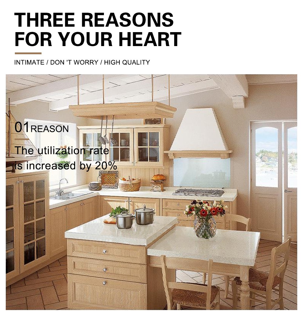American style Kitchen cabinet PVC with HDF-GK-397