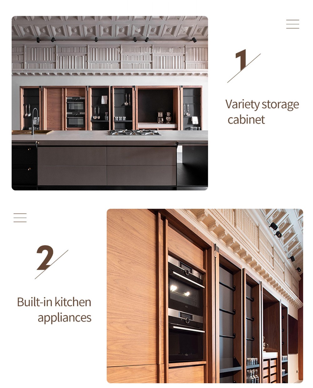 American style kitchen PVC with HDF GK-361