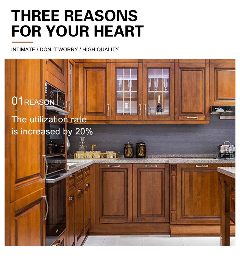 American style kitchen PVC with HDF-GK-307