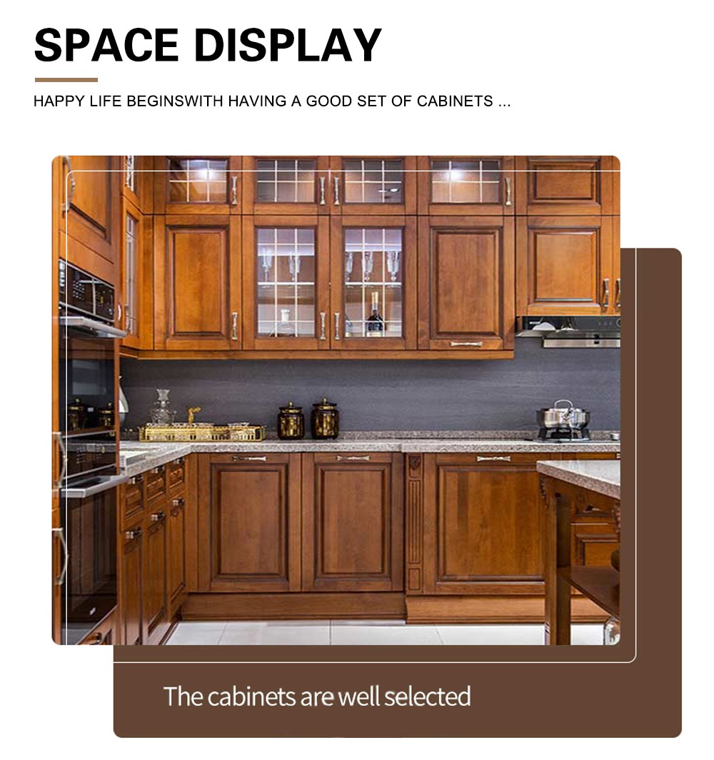 American style kitchen PVC with HDF-GK-307
