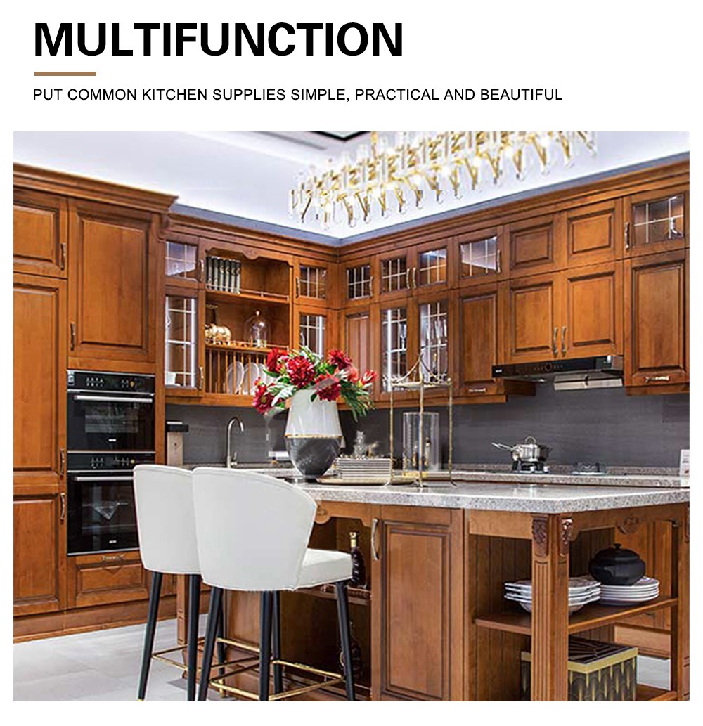 American style kitchen PVC with HDF-GK-307