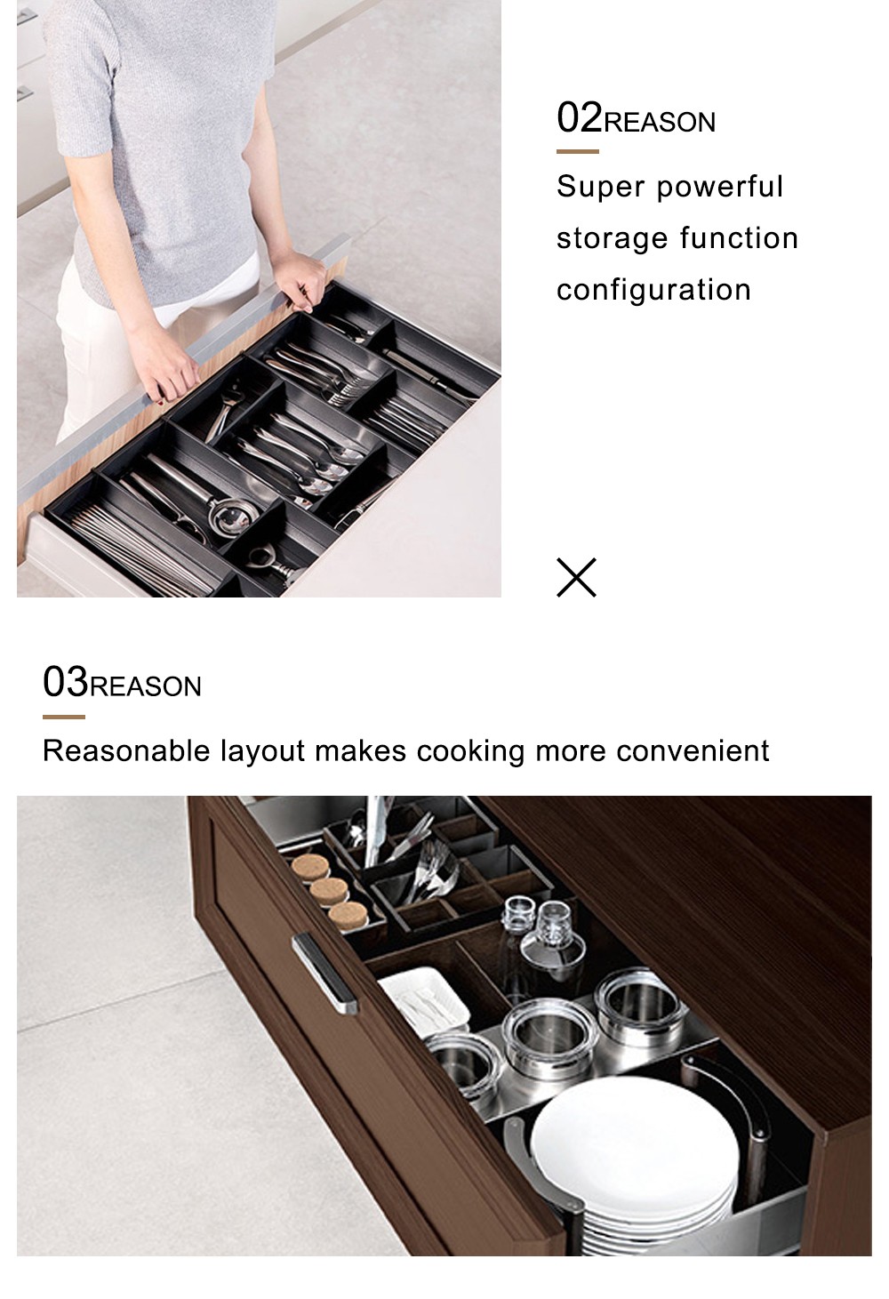 American style kitchen PVC with HDF-GK-398
