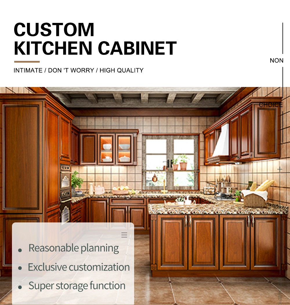 American style PVC with HDF classical kitchen-GK-234