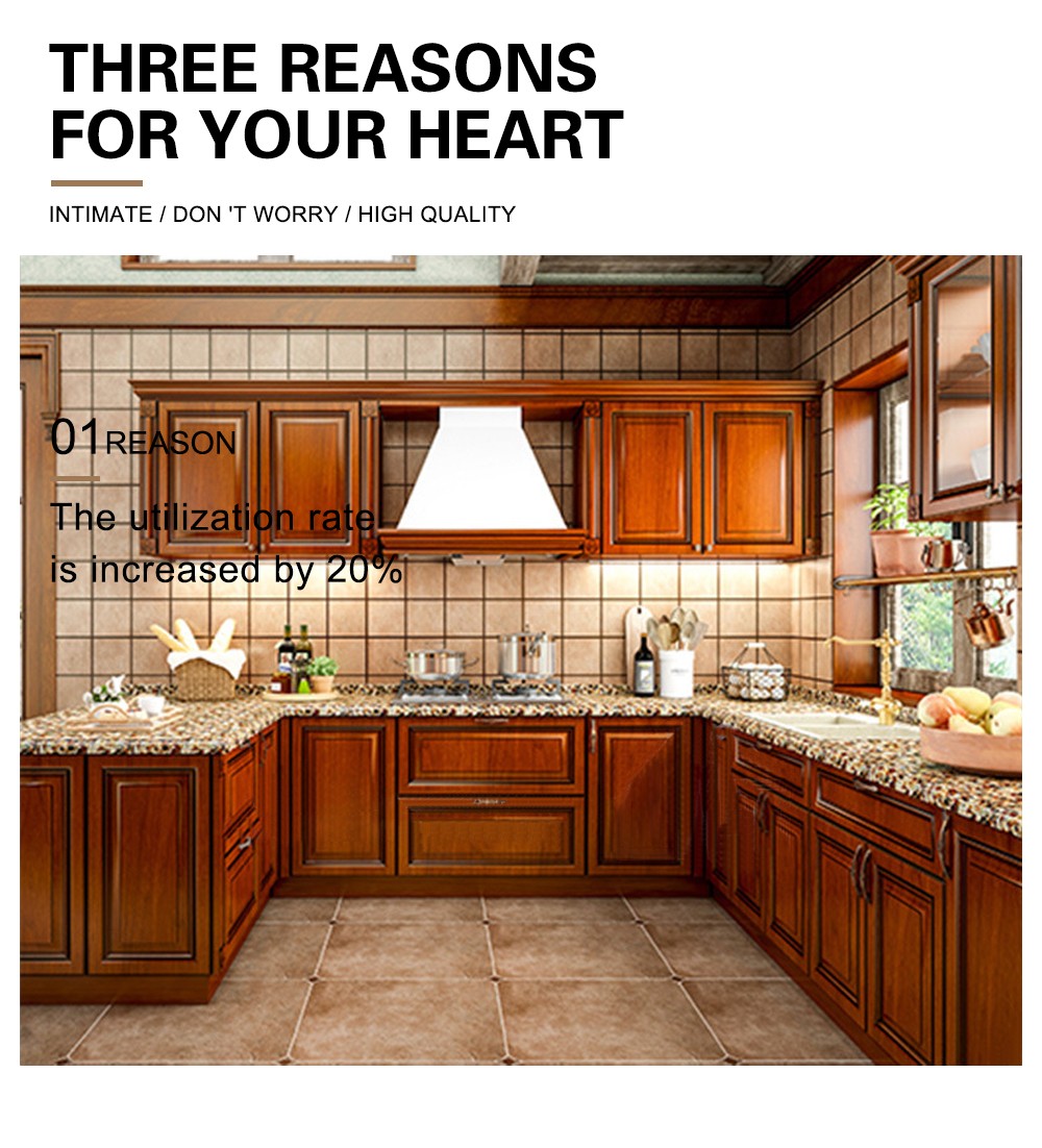 American style PVC with HDF classical kitchen-GK-234