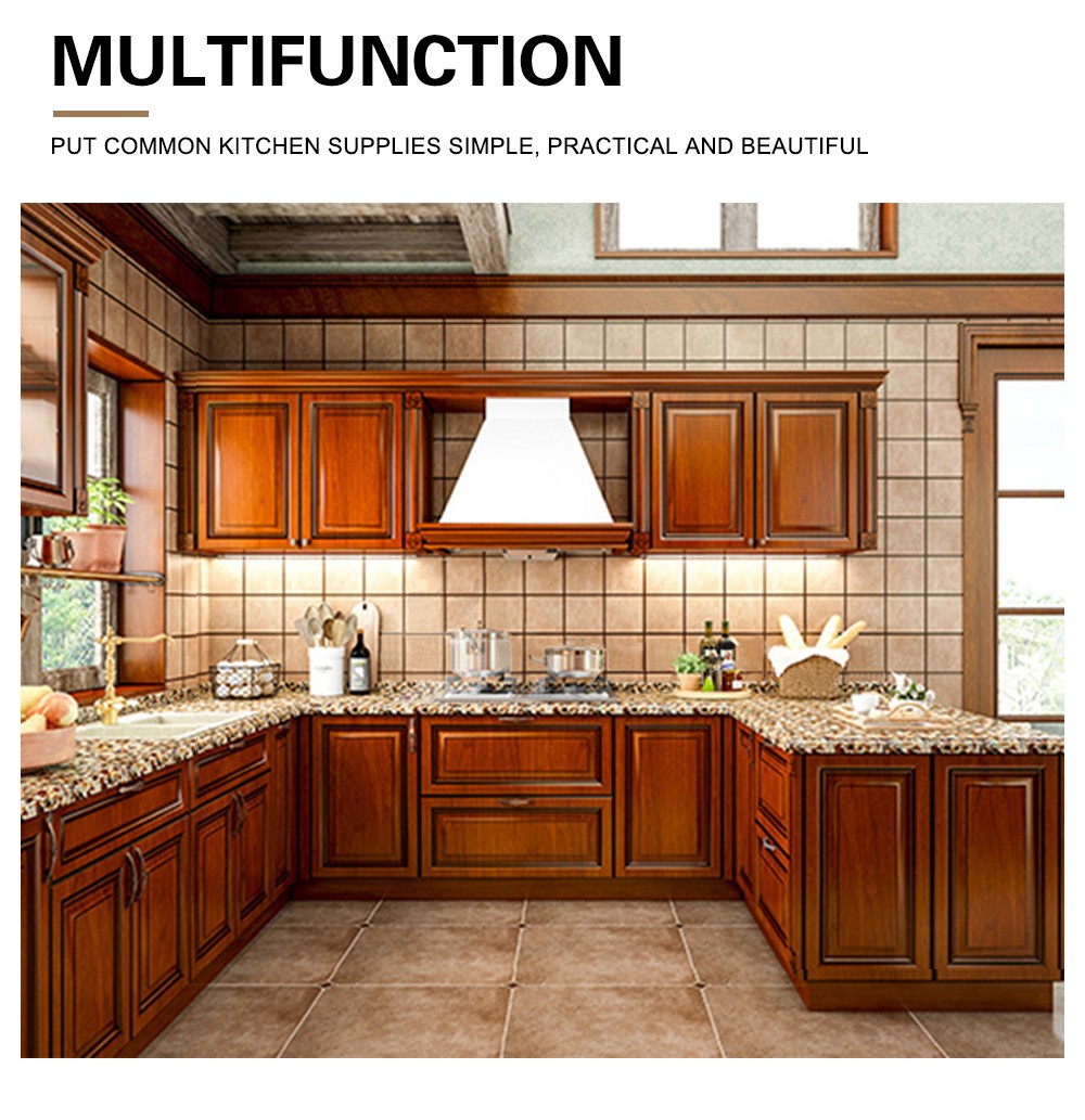 American style PVC with HDF classical kitchen-GK-234