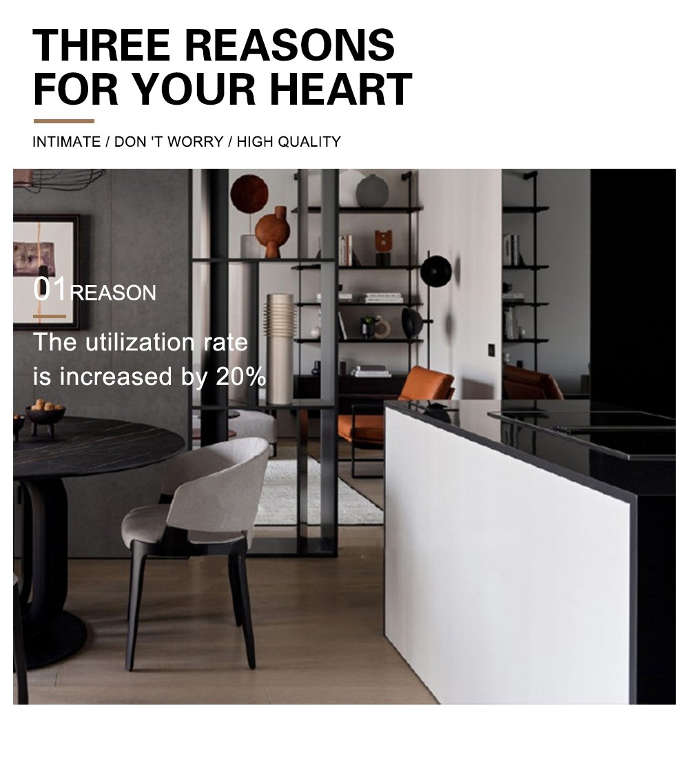 Black style UV lacquer with HDF kitchen-GK-441