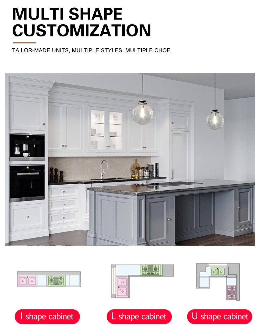 Classical design PVC with HDF-GK-1080