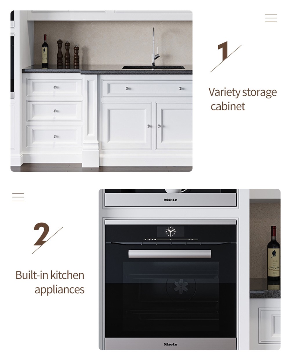 Classical design PVC with HDF-GK-1080