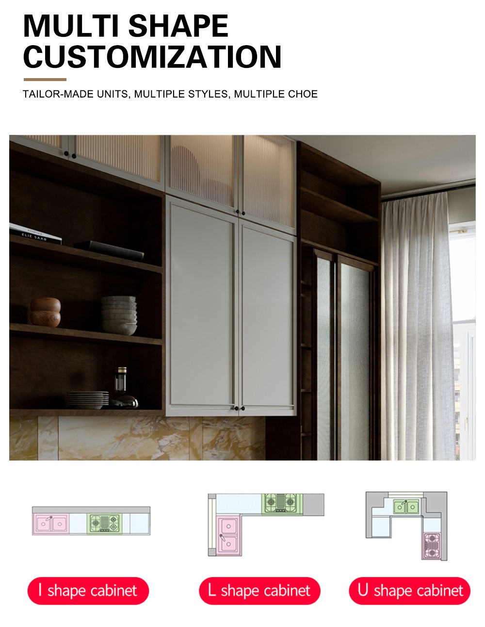 Classical design PVC with HDF-GK1134