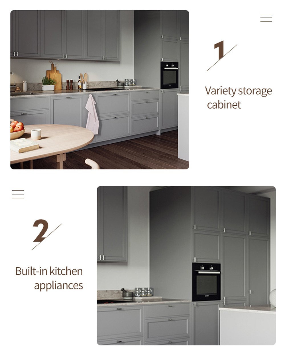 Classical design PVC with HDF-GK1185